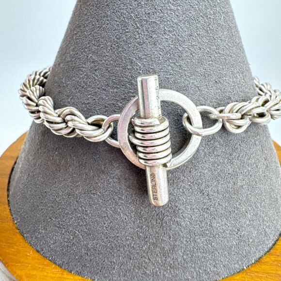 Sterling Silver 925 Engravable ID Bracelet I Love You Inscription 7.75" Length - Picture 8 of 16